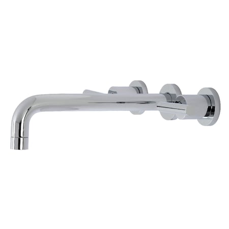 Kingston Brass Roman Tub Faucet, Polished Chrome, Wall Mount KS8021CML